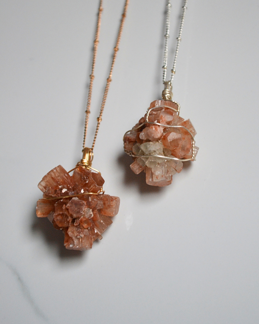 Aragonite Crystal Necklace