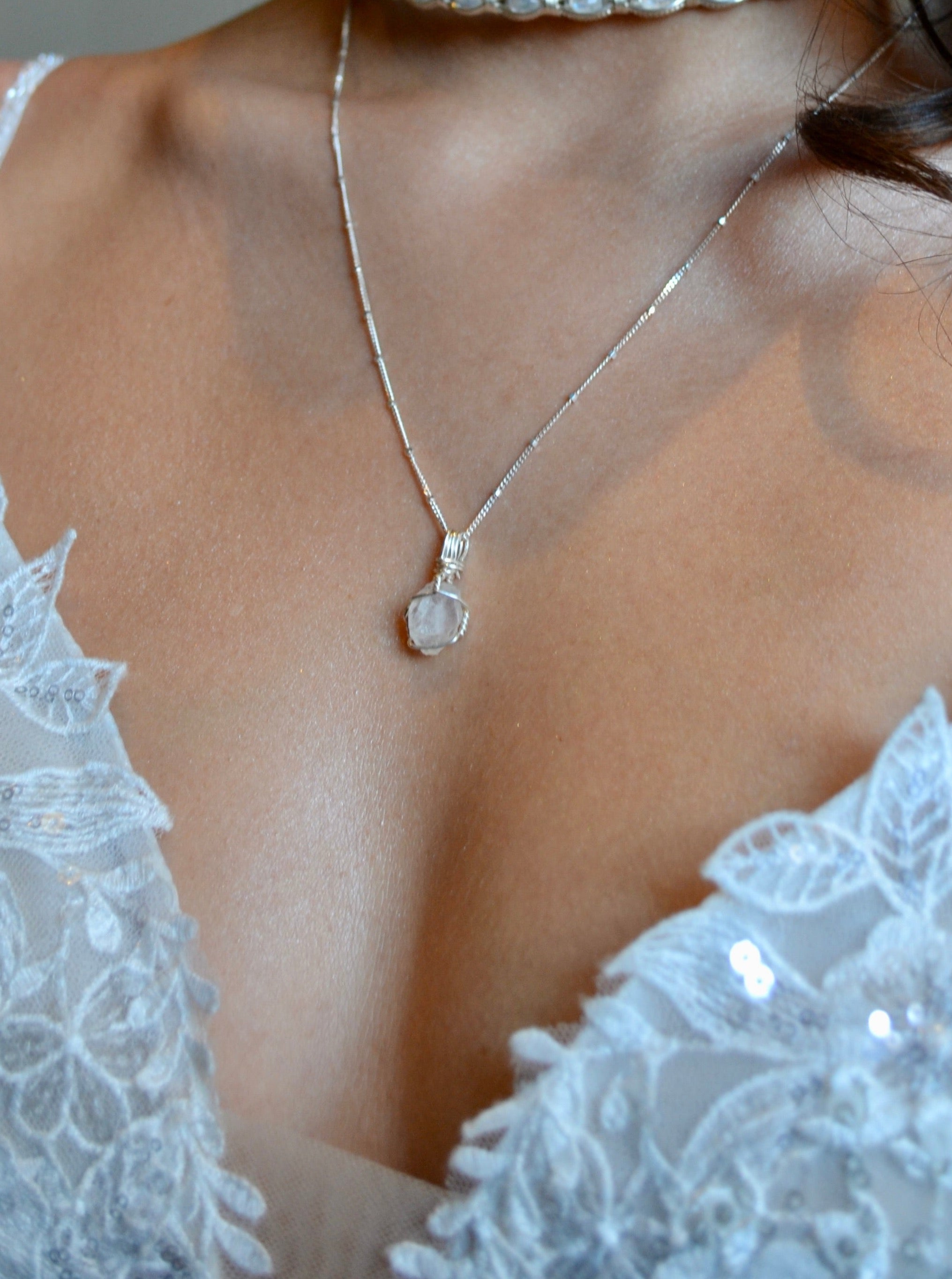 Bridesmaid Gift, Delicate Aquamarine Necklace for Bridesmaids – Fabulous  Creations Jewelry