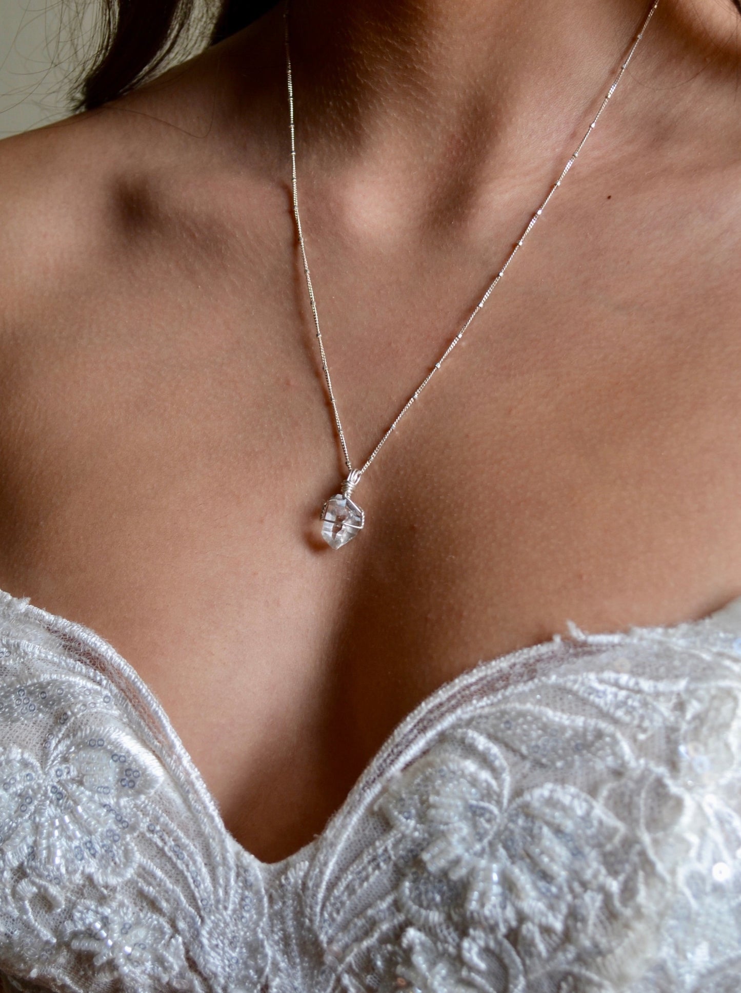 Herkimer Diamond Mini Necklace