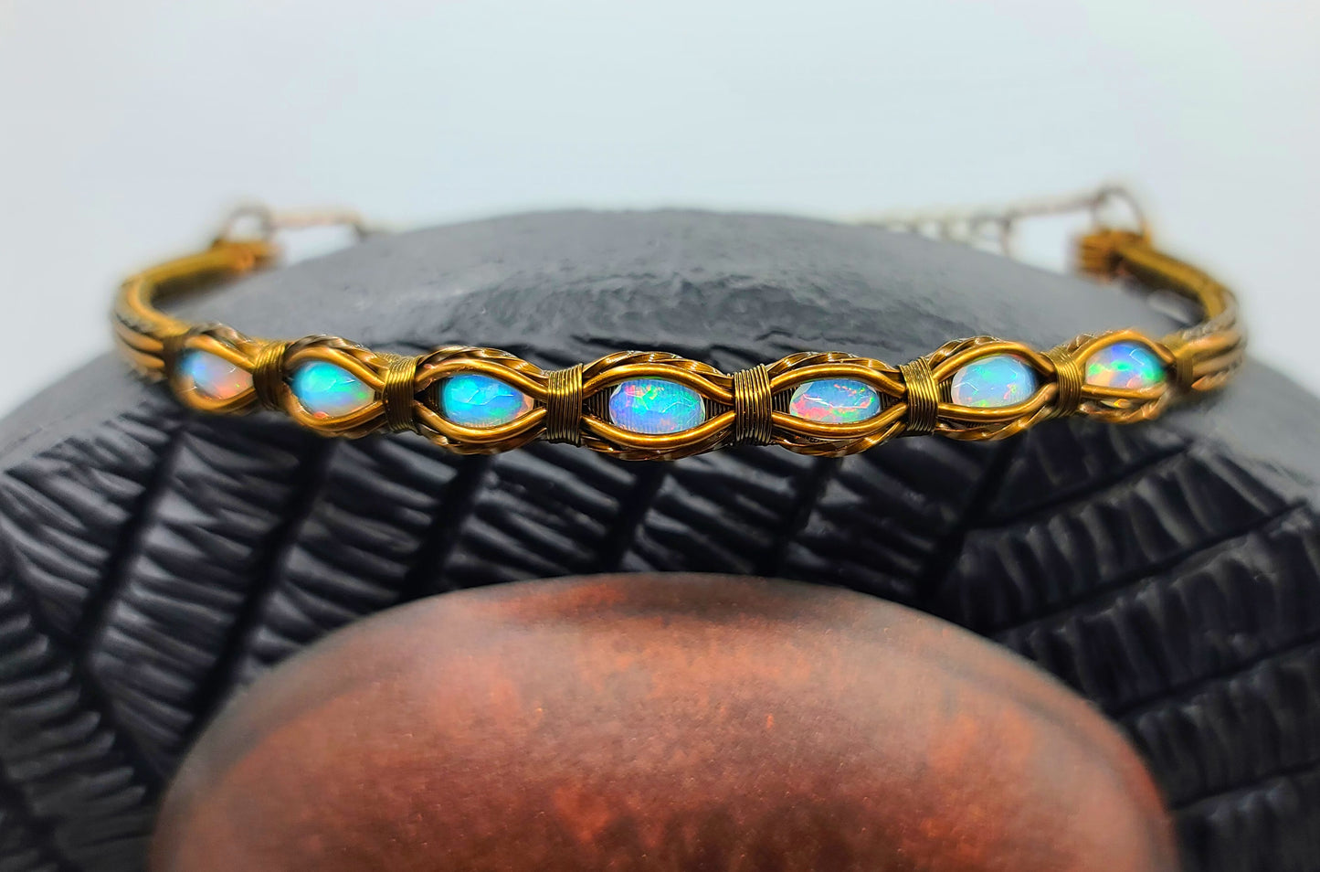 Ethiopian Opal Choker | Bronze