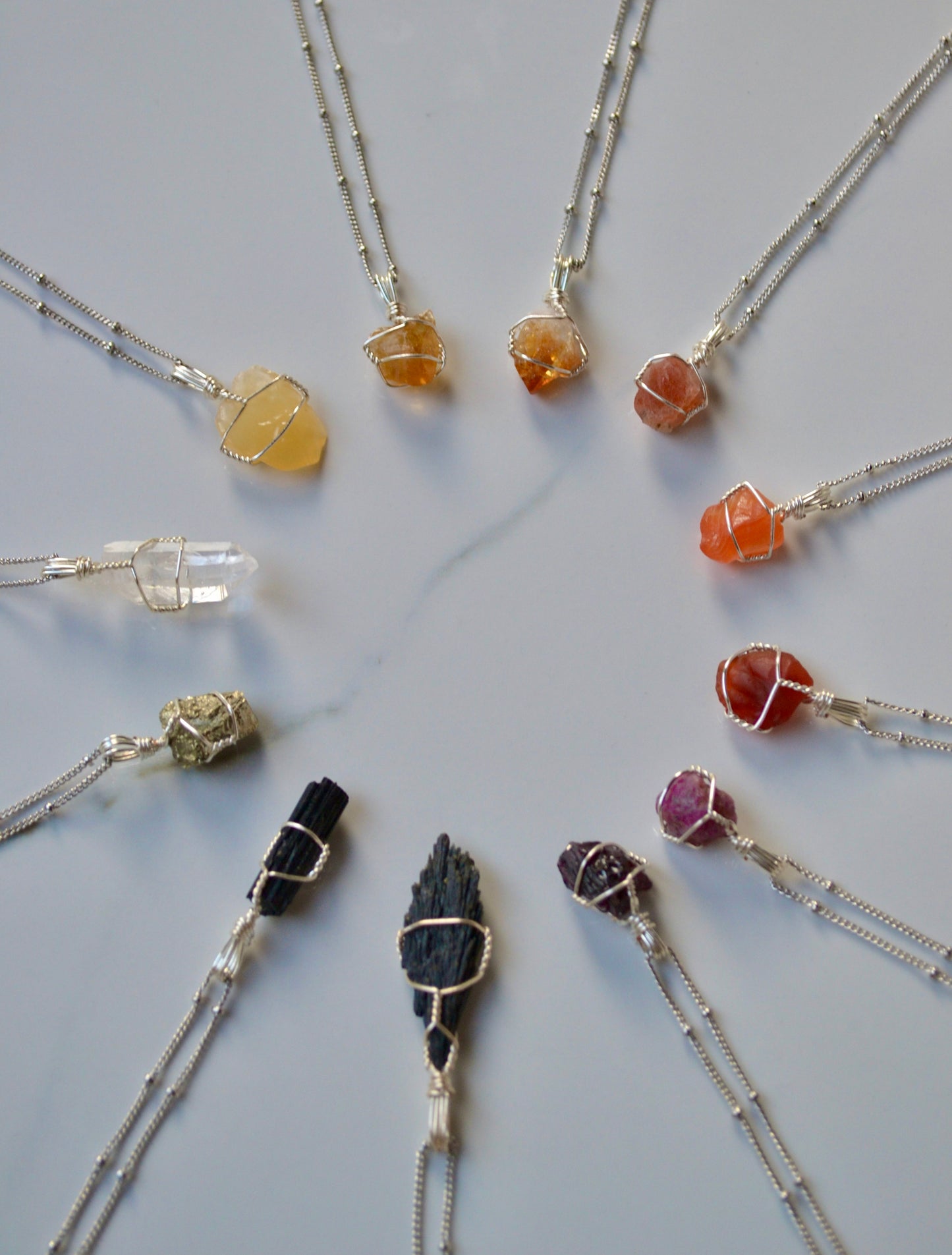 Mini Crystal Necklace - YOU BUILD! Lower Chakras Collection ~ Buy 2 Get 1 FREE