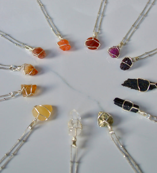 Mini Crystal Necklace - YOU BUILD! Lower Chakras Collection ~ Buy 2 Get 1 FREE