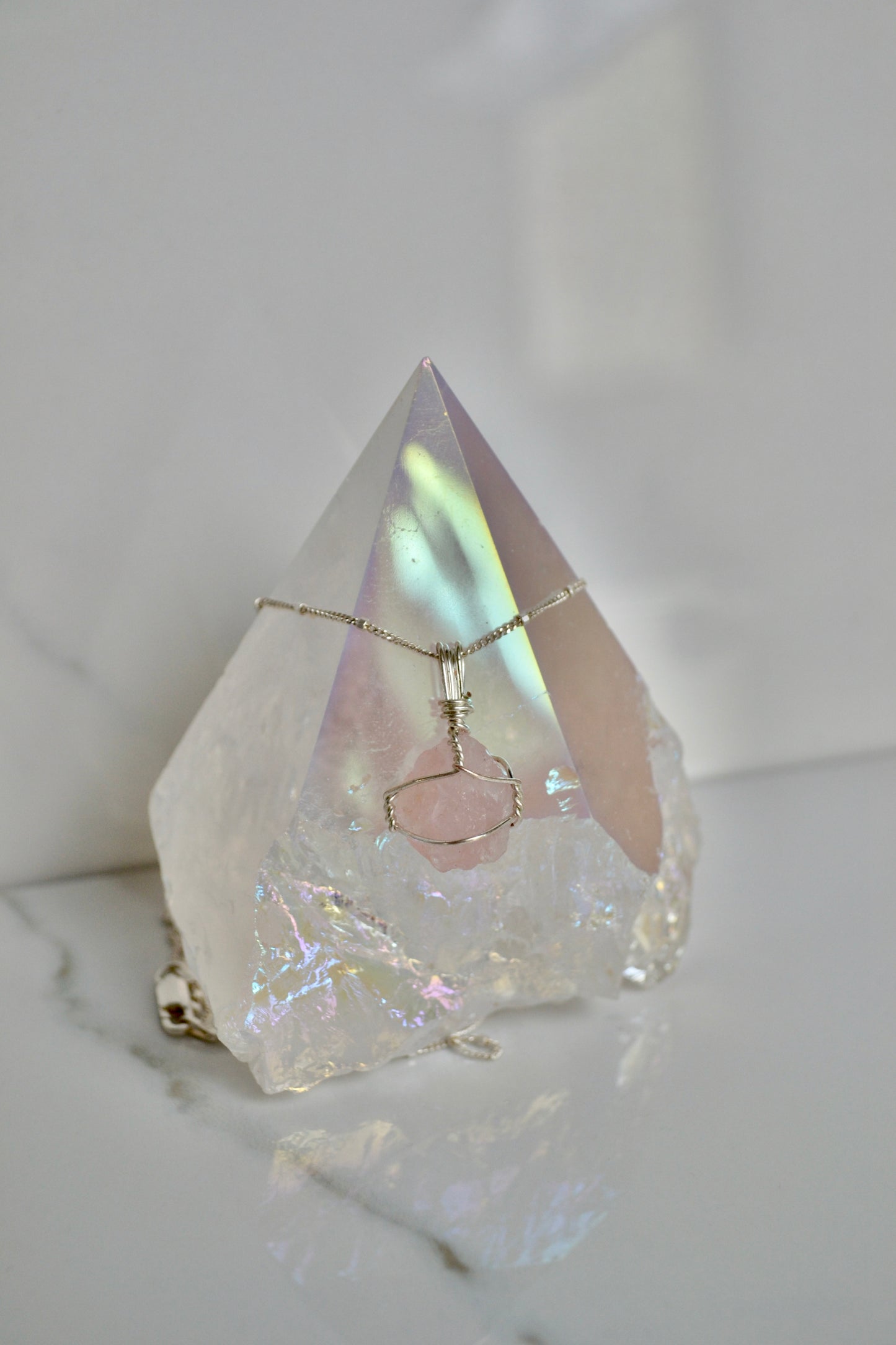 Rose Quartz Mini Crystal Necklace