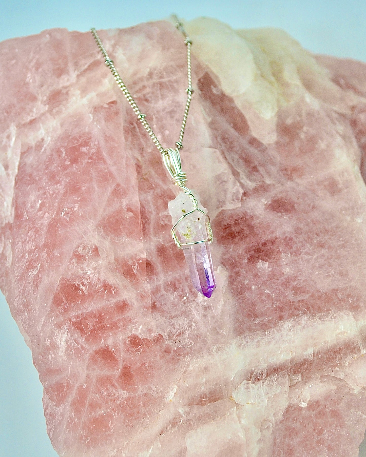 Veracruz Amethyst Crystal Necklace Mini