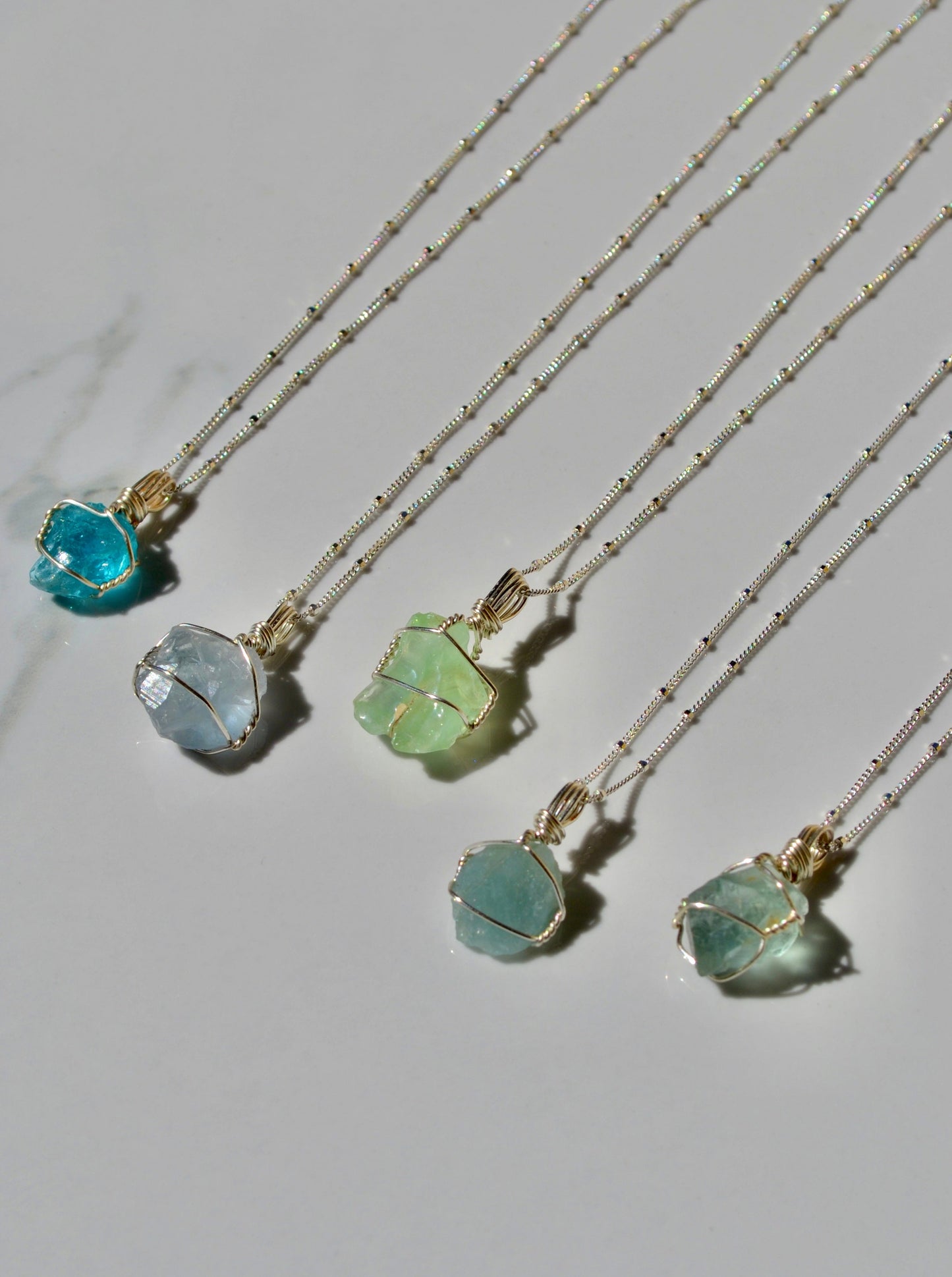 Water Goddess Crystal Necklace Set