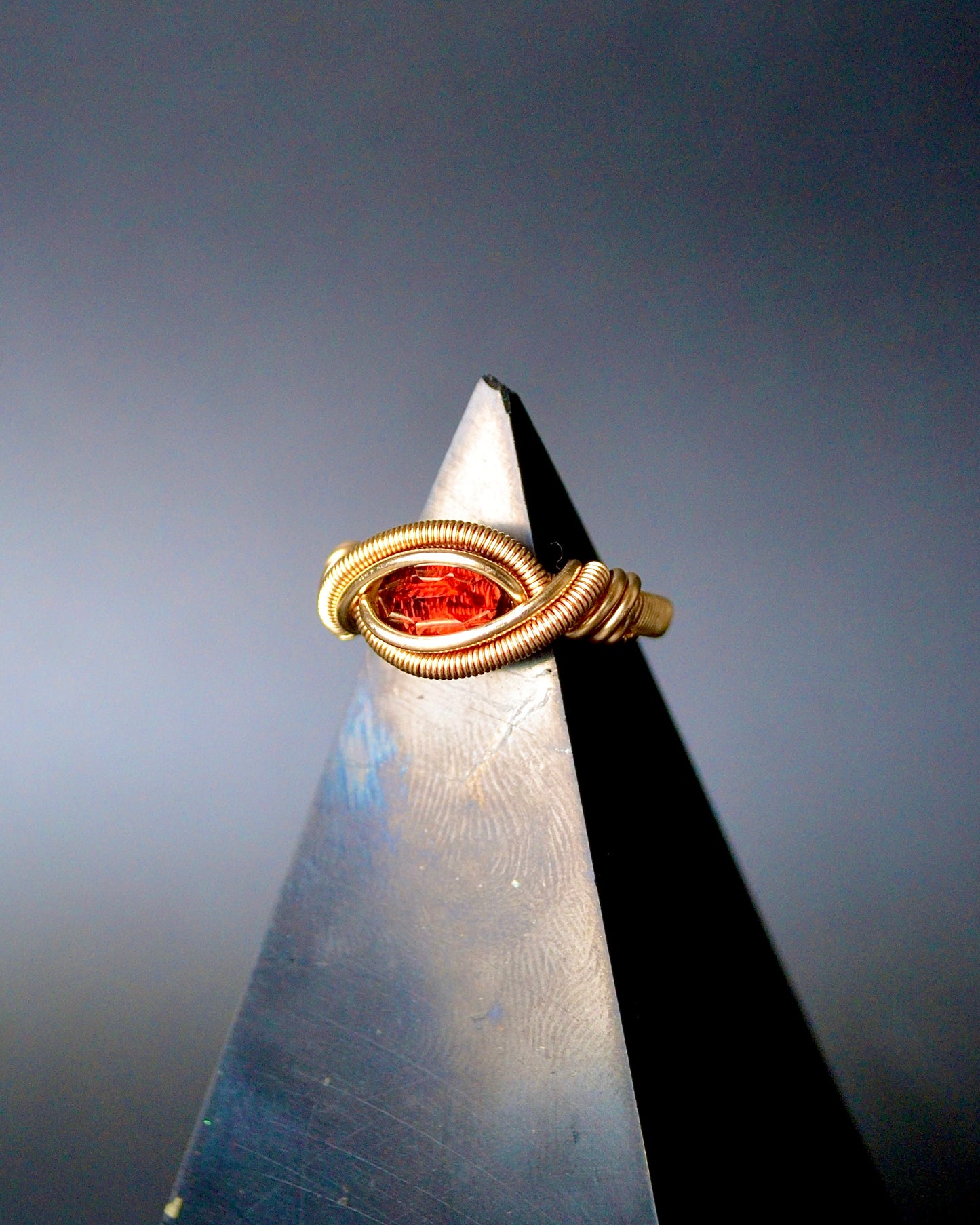 Garnet Ring 14KT Gold - Unisex
